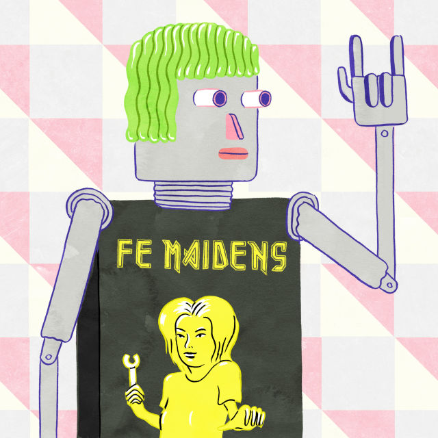 Fe Maidens robot illustration