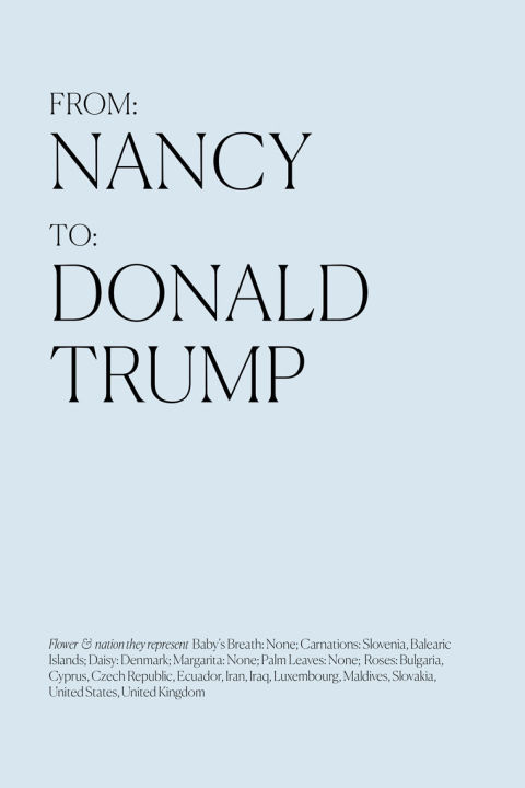 Flowers for Trump: Nancy