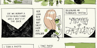 The Girl with the Absurd Upper Back Tattoo